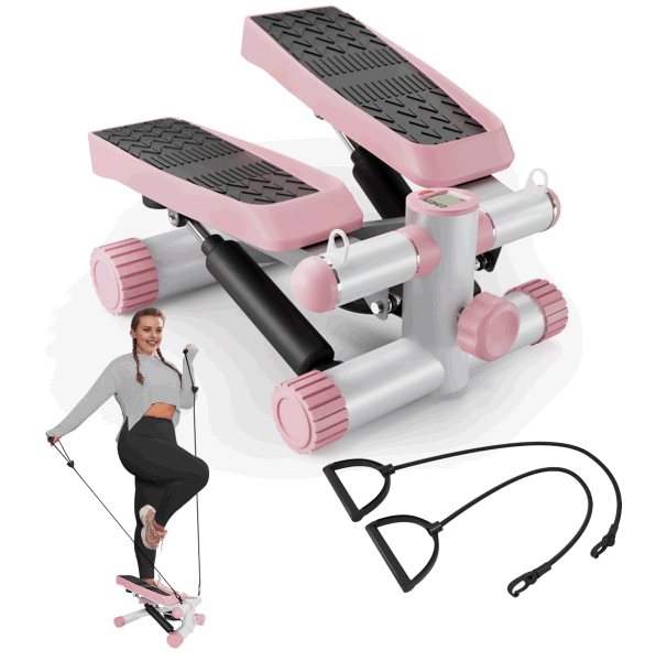 Steppers for Exercise, Stair Stepper with Resistance Bands, Mini ...